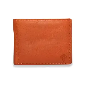 VINTAGE9 Trifold Classic Tan Leather Men's Wallet-Raxton