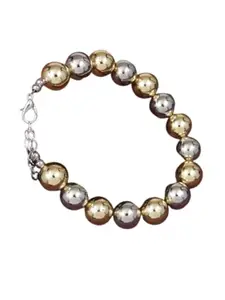 V FASHION JEWELLERY Elegant Big Beaded Hand made Bracelet for Women and Girls-Gold stylish anti tarnish bangles for women kada for women accessories Jewellery