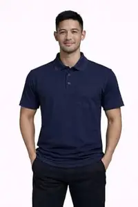 Walrus Men Stylish Solid Casual Polo Tshirt|Mars T Shirt with Pocket White Colour M Size|Breathable & Comfortable |Pack of 1|