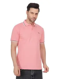Tide & Sail Mens Polo T Shirt for Men Striped Polo Neck Tshirt for Men Classic Premium Solid Tee, Comfortable & Stylish Casual Wear