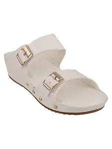 ICONICS Women's Heels, White, 4