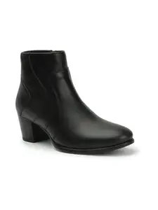 Elle Women's Fashionable Zip Boots Colour-Black, Size-UK 7