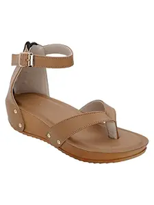 ICONICS Women's Heels, Brown, 4