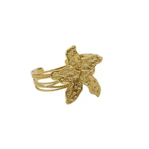 Driara bracelet 040 Gold Plated Double Butterfly Adjustable Cuff Bracelet for Women & Girls – Lightweight, Anti-Tarnish,