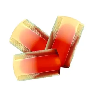 Professional Lice and Nits Removal Comb Set, Pack of 3, Double-Sided Fine-Toothed Design