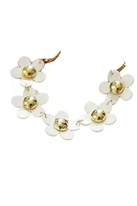 Asma Jewel House Asma white colour flower shape alloy necklace for women/girls