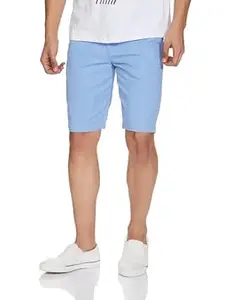 The Indian Garage Co Men Slim Fit Solid Mid-Rise Chino Shorts