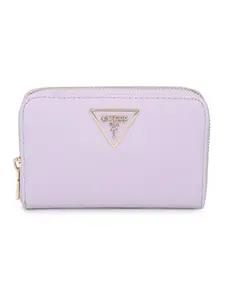 GUESS Women's Purple Textured Wallet| Ladies Purse Handbags | Gift For Ladies