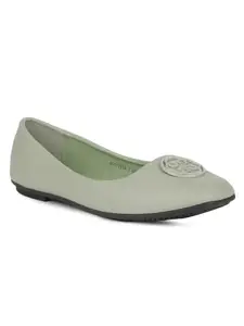 Bata 5517 Carol Ballerina Light Green Casuals Shoes for Women|Everyday|Running|Walking|Comfortable Fit|Fashionable Size- 7
