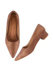 Shoetopia Casual Copper Heeled Bellies for Women & Girls /EU37