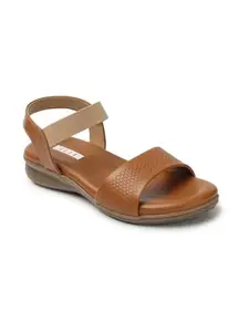 ELLE Women Sandal,Camel,UK-5