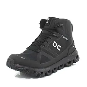 ON Cloudrock Waterproof 1 Women's Running Shoes, All Black, 6