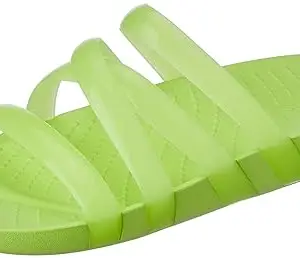 Crocs Women's Flat plashglossystrappy Lmd208537-3Uh-W4, Green 2 UK (W4)