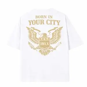 Crafted Signature Back Print Pure Cotton Graphic Print Round Neck Half Sleeves Fit Unisex T-Shirt Featuring Viking Warrior Design “Never Underestimate The Power Your Name”(BKP-03-TS-BORN)