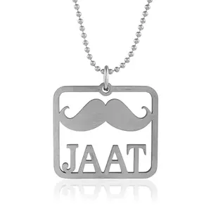 Memoir Stainless Steel JAAT word Fashion jewelery pendant with chain for Men Women (PCAJ3153)