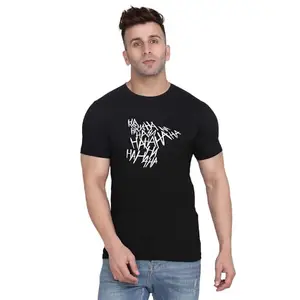 Men's Round Neck T-Shirt | Comfortable & Stylish Men's T-Shirt Idea for Gym, Sports, Casual Outings, or Lounge Wear - X-Small Black