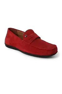 Louis Philippe Mens LPSCSMUFS00321 Red Casual Slip-on Shoes - 42 EU (LPSCSMUFS00321)