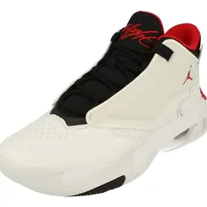 Nike Mens Jordan Max Aura Running Shoes 4-White/University Red-Black-Dn3687-160-10Uk
