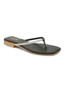 Longwalk Women Casual Flat Sandals Black-W-2408