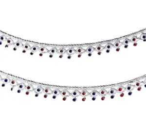 Women anklet with multicolor stone