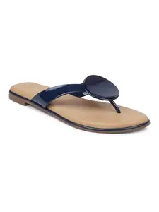 Inc.5 Inc5 Womens Flat Sandals 1072P.NAVY