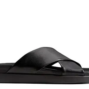 Clarks Men's Black Leather Outdoor Sandals-10 UK (44.5 EU) (26147978)