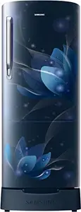 Samsung 183 L, 2 Star, Digital Inverter, Direct-Cool Single Door Refrigerator (RR20C2812U8/NL, Blooming Saffron Blue, Base Stand Drawer, 2023 Model) price in India.