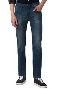 Van Heusen Men's Slim Jeans (VXDNCPOFC10177_Blue