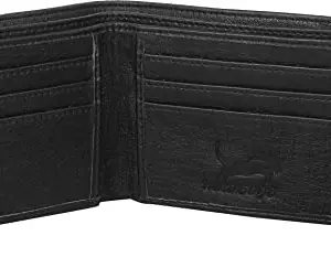 WILD EDGE Black Wallet for Men - Material : Artificial Leather