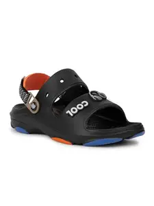 Liberty A-HA ZQ-HXM-03 Casual Sandal For Men With PU Sole | Stylish & Comfortable | Durable Summer Footwear for Outdoor/Indoor - Adjustable Straps | Breathable, Lightweight (Black - 42 EU)