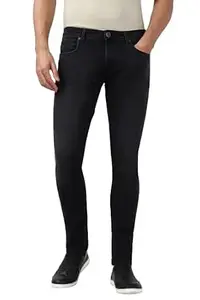 Peter England Men's Skinny Fit Jeans | Denim Mid Washed | Casual Wear | Stylish Bottoms