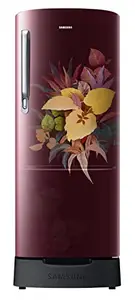 Samsung 183 L, 3 Star, Digital Inverter, Direct-Cool Single Door Refrigerator (RR20C1823VF/HL, Red, Tropical Purple, Base Stand Drawer, 2023 Model) price in India.
