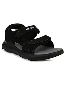 Campus Men's GC-04 BLK/WHT Sports Sandals - 9UK/India GC-04