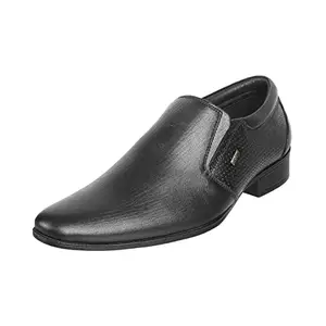 Mochi Men's Black Faux Leather Formal Stylish Moccasin Shoes UK/7 EU/41 (19-6541)