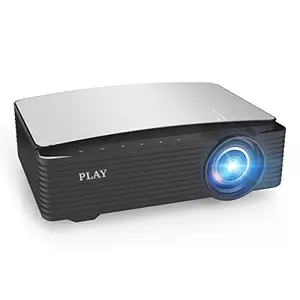 Play Play Full HD Native 1080P Big Screen 5G WiFi, 8000lm Remote Controller Android 3D Home Office Projector (Black)