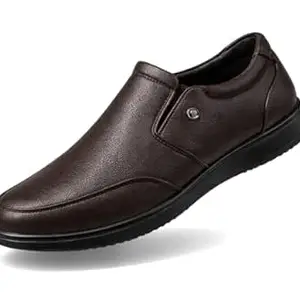 Kraasa Men’s Formal Slip-On Shoes | Vegan Leather Upper | Airmix Sole | High Cushioning | Lightweight & Comfortable