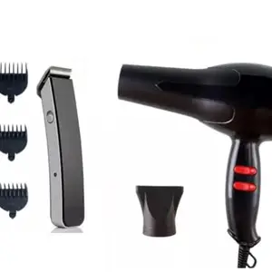 Salon Travel hair dryer beard 0 trimmer for men with Professional hair blower 1800w combo offer Gift for him