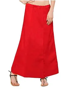 Drishti Fashion Products Cotton Petticoat Dark Orange for Woman and Girls -3XL