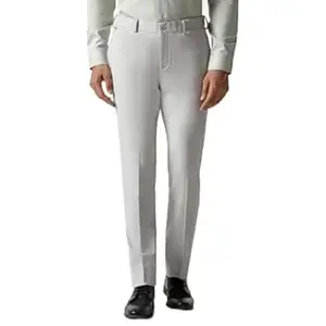 Blackberrys Men's Polyester Blend Skinny Formal Trousers