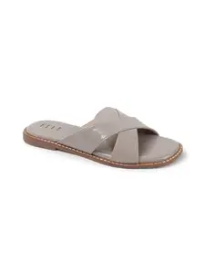ELLE Women Fashion Sandal,Grey,UK-6