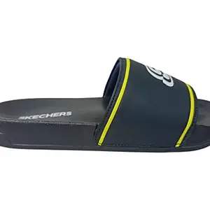 Skechers mens SIDE LINES 2.0 - RETALIC NVY Flip Flop -9 UK (10 US) (8790111)
