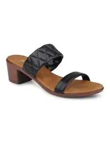 Inc.5 Women Black Solid Block Heels