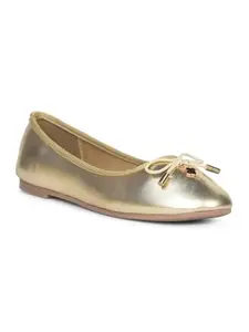 Bata Women's Ballerina Shoes | Comfortable and Stylish Casual Ballet Flats for Everyday Wear | Lightweight Design | Perfect for Work, Outings, and Daily Use Yellow
