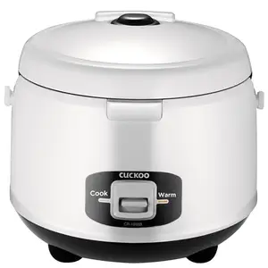 CUCKOO 3.5 Litre Electric Rice Cooker | 650 Watt | 10 Cups 1.2 Kg Uncooked Rice Capacity Serves 2-10 People | Nonstick Pot Keep Warm Function |Trusted Korean Brand | CR-1055 White & Black price in India.