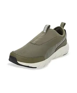 Puma Unisex-Adult Softride Flex Slipon Wide Olive-Sedate Gray Running Shoe - 7 UK (37935004)