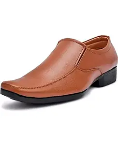 Gwal G Synthetic Leather Formal Shoes, Officewear Shoes, Shoes, Outdoor and Casual Shoes for Men's(Size-10, Color-Tan)