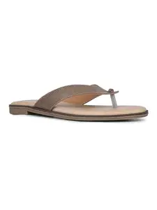 Inc.5 Womens Grey Casual Solid T-Strap Slip-On Flat Sandals