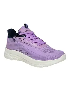 Impakto Pixel Pop Women Slip-on Running Shoes, Lightweight Soft & Comfortable with Extra Cushion Insole AS4063 Purple