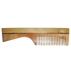 Neem Comb, Wooden Comb | Hair Growth, Hairfall, Dandruff Control | Hair Straightening, Frizz Control | Comb for Men, Women | Set of 2 | (BG0003 40g)