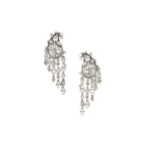 Shaya by Caratlane Chham Chham Earrings in 925 Oxidised Silver for women